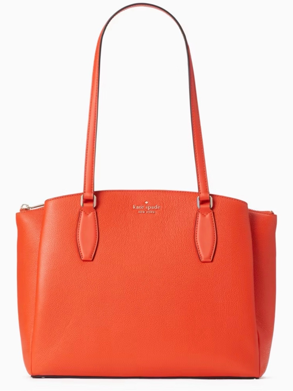 Kate Spade Red Pebble Leather Shoulder Bag